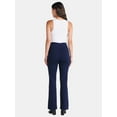 thumbnail image 3 of Time and Tru Women's Ponte Knit Pull On Bootcut Pants, Regular & Short Inseams, Size XS-XXXL, 3 of 5