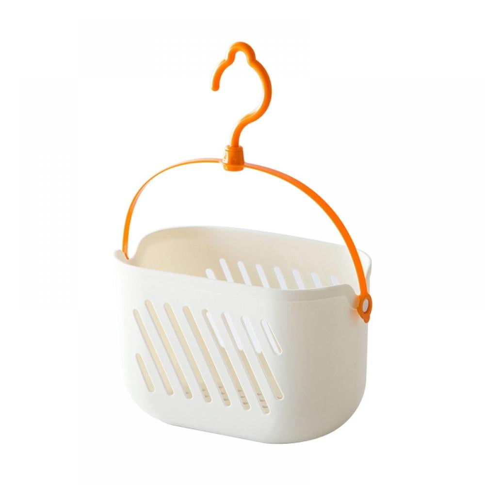 Evideco Hanging White Shower Caddy Organizer Plastic Basket