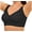 02-Black, variant on Womens Plus Size Wireless Bra Supportive Seamless Bras Full Coverage Push Up Comfortable No Underwire Tshirt Bras