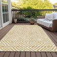 thumbnail image 6 of Addison Rugs Chantille Indoor/Outdoor Transitional Geometric Gold Washable Rectangle Rug, 10' x 14', 6 of 6