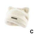thumbnail image 5 of Cute Warm Plush Beanie Hat with Ears Decorative Winter Faux Fur Knitted Use Keep Warm for Women Outdoor Beanie, 5 of 9