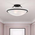 thumbnail image 6 of Livex Lighting - Newburgh - 3 Light Semi-Flush Mount In Transitional Style-7, 6 of 13
