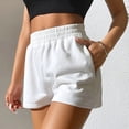 thumbnail image 3 of Pantalones cortos deportivos ajustados informales, pantalones cortos de pierna ancha, pantalones cortos deportivos casuales elásticos, pantalones cortos de cintura alta, durabilidad extendida, 3 of 6