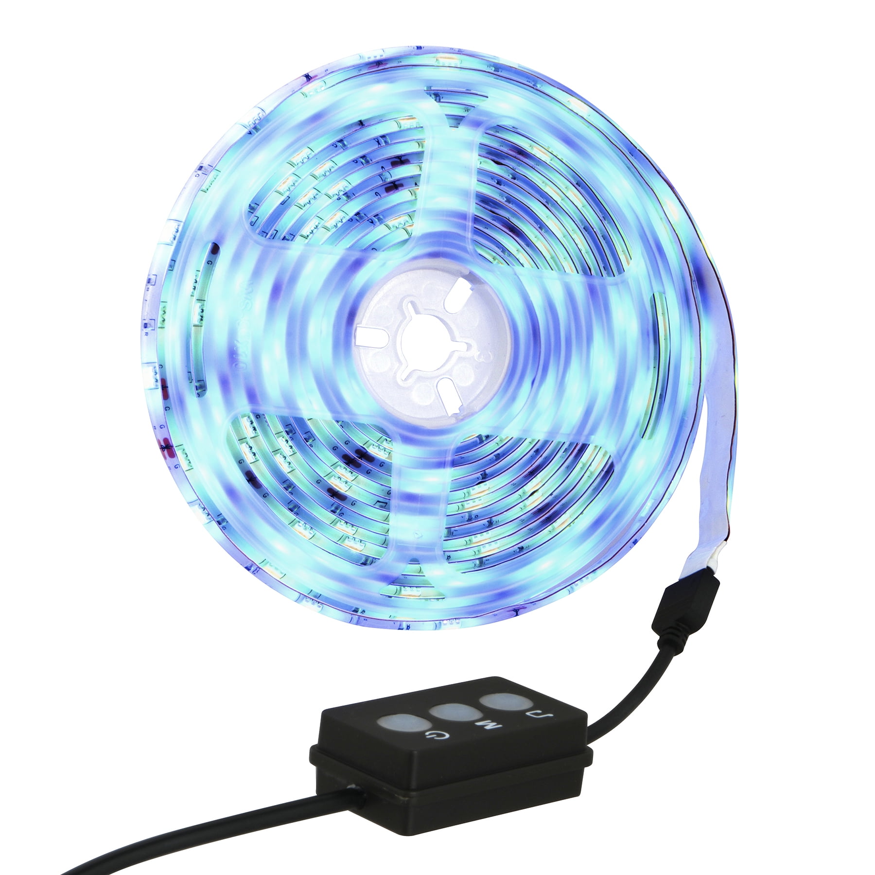 Ashland Sound Reactive LED Light Strip - Color Changing Neon Ambience with Remote - Multi-Color - 16.4 ft. - 1-Pack