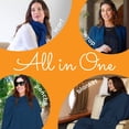 thumbnail image 2 of Pañuelo de viaje Happyluxe 173 x 89 cm, pashmina ligera, USA, 2 of 8