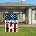 thumbnail image 3 of AMHNF God Bless America Patriotic Flag With Stars And Stripes Design For Home Outdoor Garden Yard Decor 12x18 inch, 3 of 5