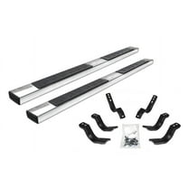 Go Rhino 6862404580PS 6" OE Xtreme II Side Steps with Mounting Brackets Kit For 07-13 Silverado 3500 HD, Avalanche, Sierra 2500 HD, Silverado 1500, Silverado 2500 HD, Sierra 1500, Sierra 3500 HD (Crew