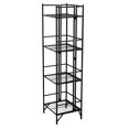 thumbnail image 2 of Canddidliike 4 Tier Foldable Storage Shelves, Expandable Folding Shelf , Collapsible Adjustable Storage Rack Metal Shelves for Storage, Pantry, Garage, Kitchen, Room, 2 of 12