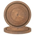 thumbnail image 3 of Wood Grain Paper Plates Theme Birthday Decoration Party Disposable Tableware Paper Napkins Cups Plates Tablecloths Straw Kitchen Color 1 9 inches, 3 of 6