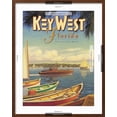 thumbnail image 5 of Art.com Key West Florida Giclee Print by Kerne Erickson, Brown Frame Wall Art, 23" x 29", 5 of 5