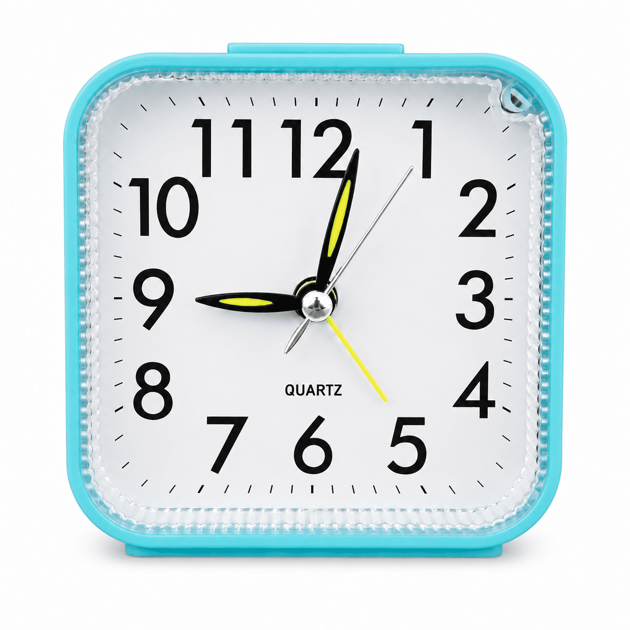 Small Battery Operated Analog Alarm Clock, Travel Clock,Slient Bedside Clocks for Bedrooms Bathroom