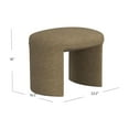 thumbnail image 3 of HomePop Quinn Upholstered Ottoman, Mocha Velvet, 3 of 10