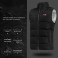 thumbnail image 3 of DQrwqpou Chaquetas Eléctricas Con Calefacción 9 Zonas para Hombres Y Mujeres para Acampar (M Negro), 3 of 9