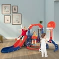 TOBBI 6in1 Toddler Climber and Swing Set, Climber Slide Playset with