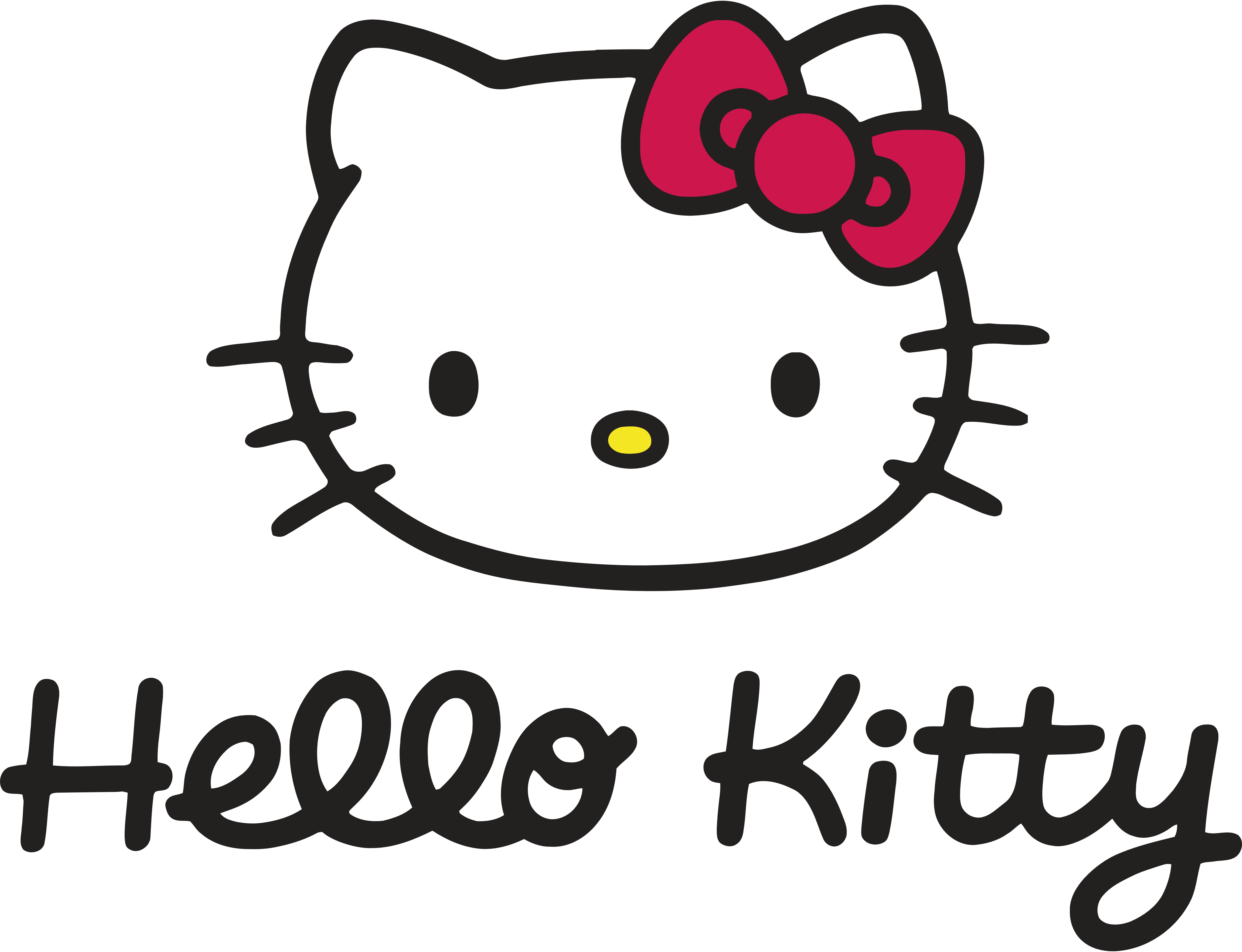 Hello Kitty Girls' T-Shirt - Casual Everyday Short Sleeve Graphic Tee Shirts - Summer Soft Cotton Shirts for Girls (2T-6X)