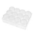 thumbnail image 2 of Caja de Almacenamiento de Joyería Zulema Plástico Transparente 12 Piezas 20 Pequeños Tarros, 2 of 8