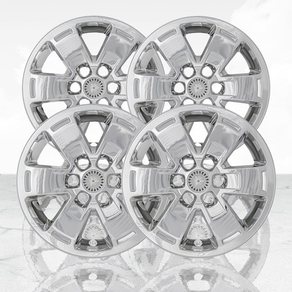 Set of 4 16" 6 Spoke Wheel Skins for 2015-2020 Chevy Colorado - Chrome