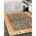 thumbnail image 2 of Ahgly Company Indoor Square Abstract Metallic Gold Abstract Area Rugs, 8' Square, 2 of 6