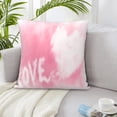 thumbnail image 6 of ZICANCN Pink Romantic Love Decorative Throw Pillow Covers, Bed Couch Sofa Decorative Knit Pillow Covers for Living Room Farmhouse 12"x12", 6 of 8