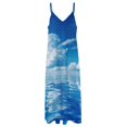 thumbnail image 4 of Bright Sunshine Through Deep Blue Sea Design Sleeveless Dress Woman Fashion Long Dresses Women's Summer Suit Dress 2025, 4 of 7