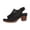 Black, variant on Women's Platform Sandals Sling Wedge Sandals Hollow-Out Low Heel Open Toe Ankle Boots Cutout Shoes Slingback Sandals Gray 36