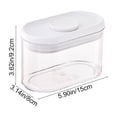 thumbnail image 3 of Transparent Airtight Food Storage Jars, Sliding Lid Sealing Containers for Grains, Snacks, Dried Goods, Stackable Kitchen Storage Box for Space-Saving Organization, 3 of 6