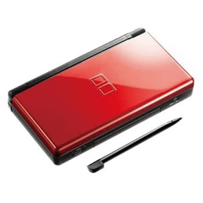 Restored Nintendo DS Lite Handheld Gaming Console, Crimson/Black