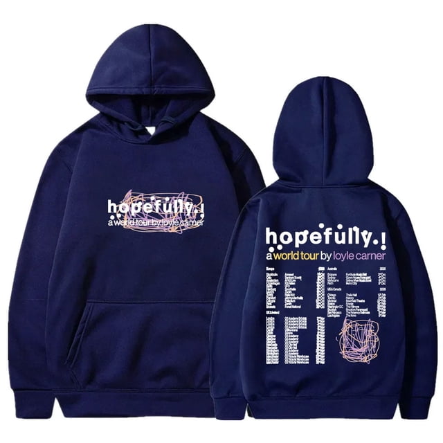 Loyle Carner Hopefully Tour Merch Sudaderas con capucha Mujeres Hombres HipHop Sudaderas de manga larga