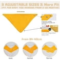 thumbnail image 4 of Muslin Baby Bibs,Soft Triangular Baby Bandana Drool Bibs for Baby Boy Girl,Solid Colors Bib for Drooling Teething, 4 of 5