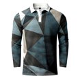 thumbnail image 4 of Vedolay Mens Polo Shirts 2023 Long Sleeve Tops Polo Shirts for Men Blue,M, 4 of 4