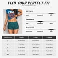 thumbnail image 5 of Zufioo teal sparkling High Waist Yoga Shorts for Women Tummy Control Fitness Athletic Workout Running Shorts Women's Biker Shorts-XX-Large, 5 of 8