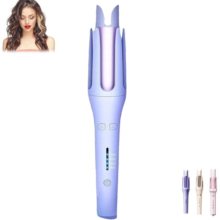 Adagio Pink Automatic Hair Curler Adagio California Auto Curler (Merlot) : Target main image 3