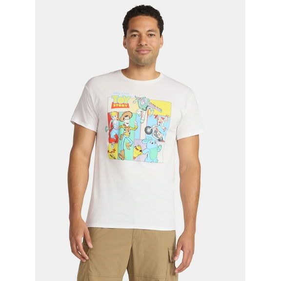 Toy Story 4 Men's and Big Men's Graphic Tee with Short Sleeves, Sizes S-3XL