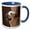 Blue/White, variant on 3drose, Yellow Labrador Retriever Dog, Adobe Wall - Na02 Zmu0148 - Zandria Muench Beraldo, 15oz Two-tone Yellow Mug