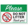 thumbnail image 6 of Please Do Not Litter Yard Signs with H-Frame Stakes, 14" x 10" Corrugated Plastic Do Not Litter Signs (Pack of 2), 6 of 6