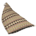 thumbnail image 2 of Aztec Lounger Chair Bag, Rhythmic Geometric Lines and Triangles in Mexican Style Illustration, High Capacity Storage with Handle Container, Lounger Size, Mustard Cocoa, by Ambesonne, 2 of 5