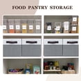 thumbnail image 7 of 4 Pack Large Storage Baskets for Shelves | Fabric Closet Organizers and Storage Bins with Handles Home Organization | Decorative Collapsible Baskets for Organizing Clothes Toy Nursery 14"x10", 7 of 7