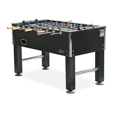 KICK Triumph 55 inch Recreational Multi Person Game Foosball Table Black