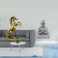 thumbnail image 2 of Figura de Buda mono de pie, caballo, 30 cm de alto, decoración de mesa, artesanía hecha a mano para hoteles, estanterías, chimeneas, patios, patios tr, 2 of 8