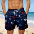 thumbnail image 2 of Bainana Mens Swim Trunks American Flag Patriotic Swim Shorts Independence Day Soft Breathable Summer Holiday Swimwear, 2 of 4