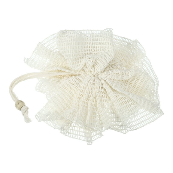 Unique Bargains 1 Pc Jute Bath Puffs Back Scrubber for Bathroom 5.31"x4.72" Beige