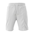 thumbnail image 1 of Shorts for Men Cargo Below The Knee Shorts, Man Solid Color All-match Running Train Trousers, 1 of 4