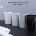 thumbnail image 4 of Vaso de baño Cateissary cepillo de dientes plástico negro, 4 of 6