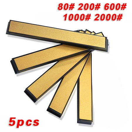 

5pcs Tool Sharpener Titanium Diamond Whetstone Fixed Angle Replacement 80-2000