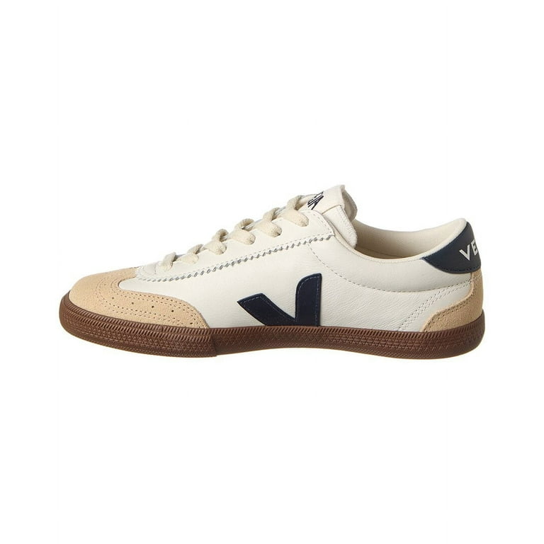 【送料&関税込】Veja Volley O.t. Sneakers In White Leather VEJA Volley O.T. Leather Sneaker, 38, White - Walmart.com