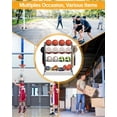 thumbnail image 6 of Basketball Rack, Rolling Basketball Shooting Training Stand,Sports Equipment Storage with Wheels, Four-Layer Organizer Holder with Two Basket for Basketballs Footballs Volleyball, 6 of 6
