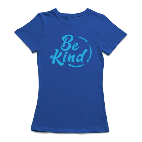 Be Kind Rewind Women Royal Blue T-Shirt, Female XX-Large