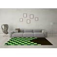 thumbnail image 3 of Ahgly Company Indoor Rectangle Abstract Green Modern Area Rugs, 3' x 5', 3 of 4