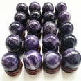 thumbnail image 4 of Purple Amethyst Crystal Ball for Home Decoration and Hand Exercise a Great Gift Choice, 4 of 7