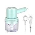 thumbnail image 2 of HLONK Electric Whisk Handheld Meat Grinder Automatic Whisk Creamer Electric Cooker  Motorized Garlic Machine - Kitchen Electric Mixer  Cooking Appliance  Food Prep Tool(Green) | Savings D, 2 of 2
